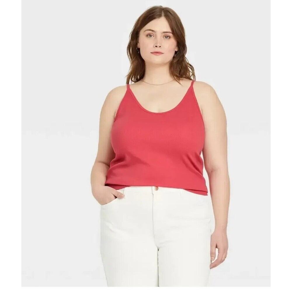 Universal Thread Slim Fit Camisole Tank Top Women's Size 3x Slim Fit Red NEW
